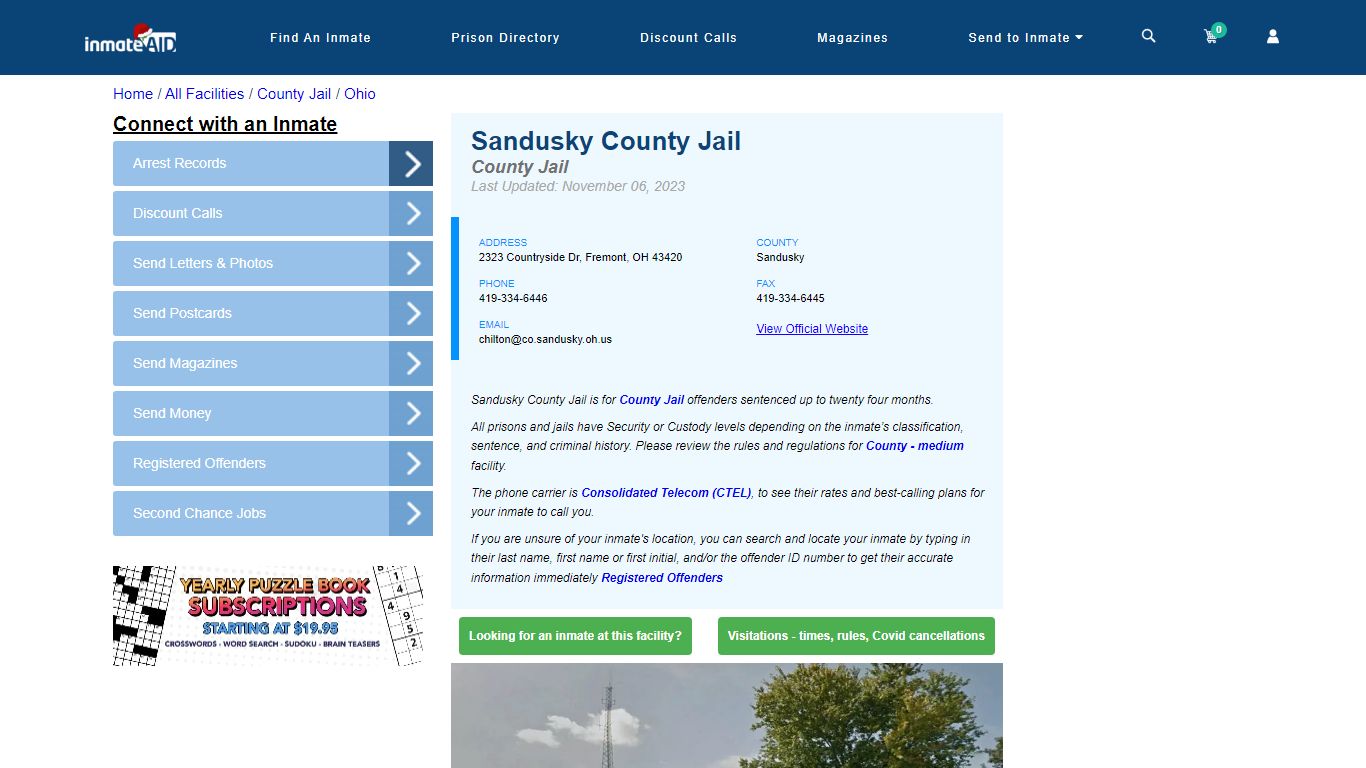 Sandusky County Jail - Inmate Locator - Fremont, OH